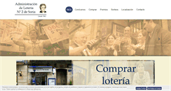 Desktop Screenshot of loteriadesoria.com